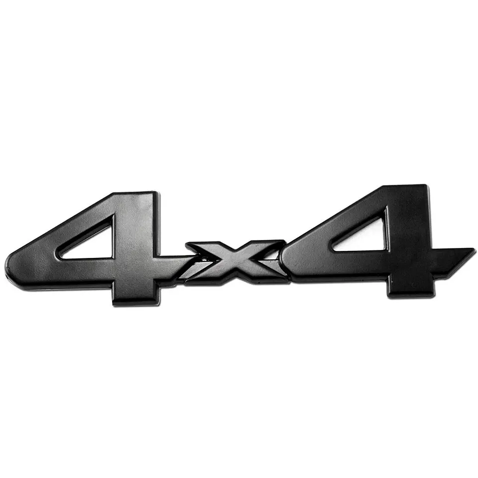 Logo Emblema 4x4 Para Toyota 15x3.8cm Metalico Negro 1