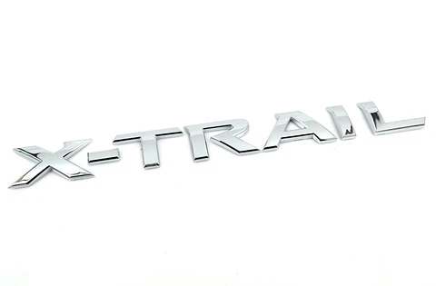 Logo New X-trail Emblema Para Nissan New Xtrail 23.5x2.5cm Cromado