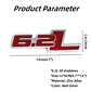 Logo Metalico Emblema 6.2 L Para Ford F-150 Raptor 12x4cm Rojo - Miniatura 2