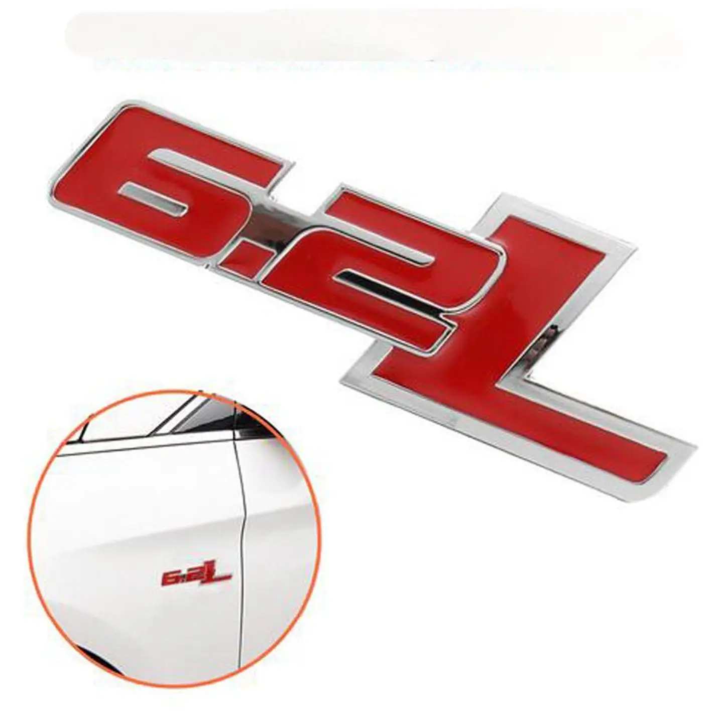 Logo Metalico Emblema 6.2 L Para Ford F-150 Raptor 12x4cm Rojo 3