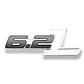 Logo Metalico Emblema 6.2 L Para Ford F-150 Raptor 12x4cm Negro Blanco - Miniatura 1
