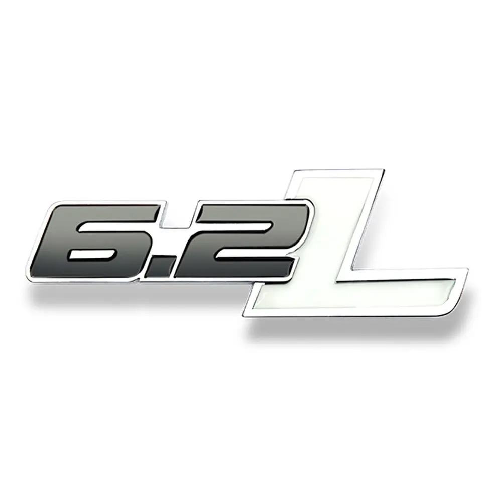 Logo Metalico Emblema 6.2 L Para Ford F-150 Raptor 12x4cm Negro Blanco 1