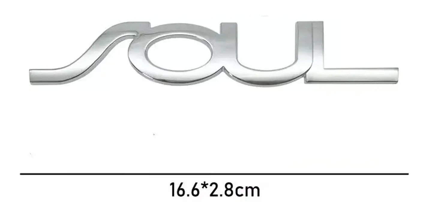 Logo Emblema Para Kia Soul Metalico 16.6x2.8cm 2