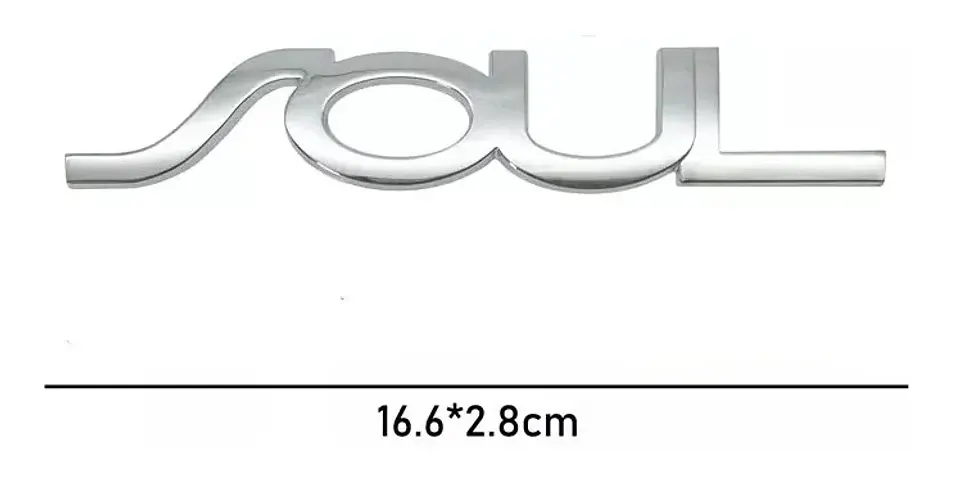 Logo Emblema Para Kia Soul Metalico 16.6x2.8cm 2