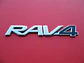 Logo Rav 4 Emblema Para Toyota Rav4 16.2x2.7cm Negro - Miniatura 2