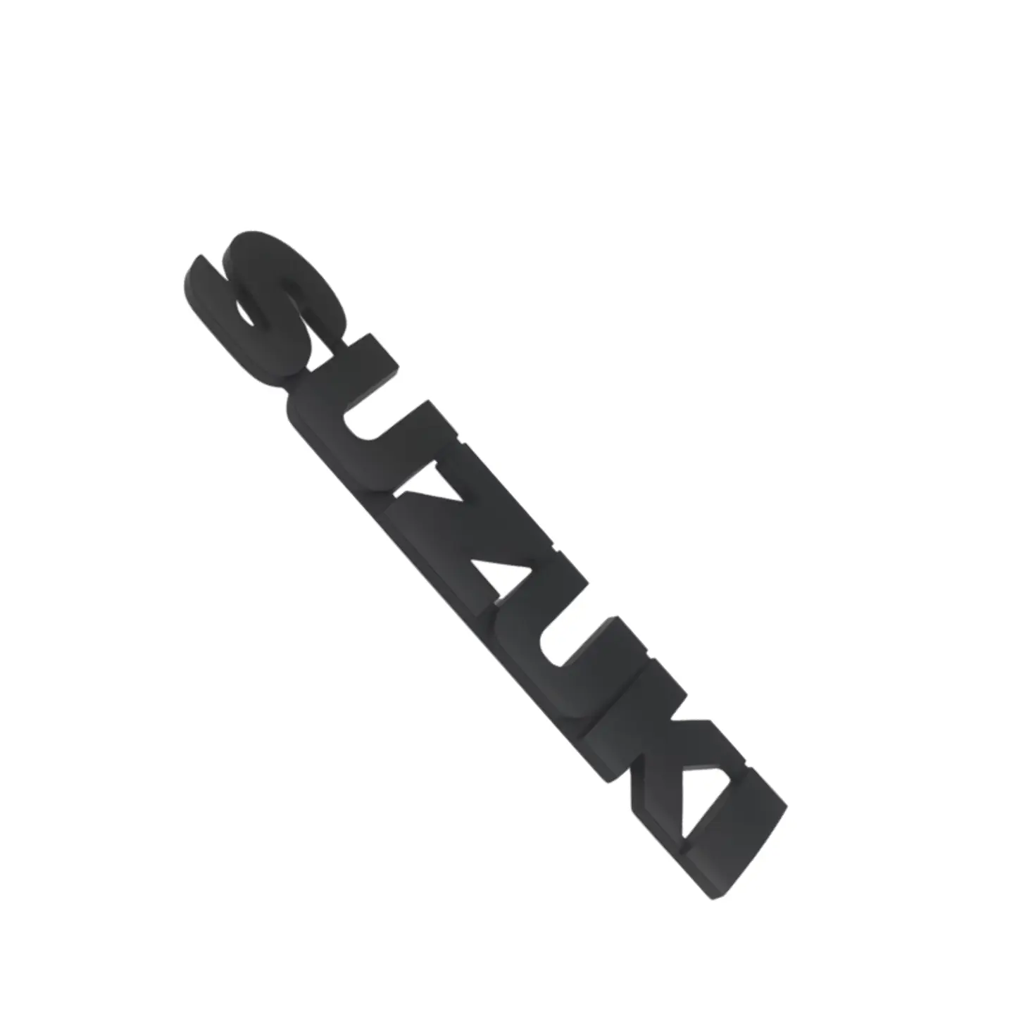 Emblema adhesivo Logo Para Suzuki 15.2x2.4 Negro 1