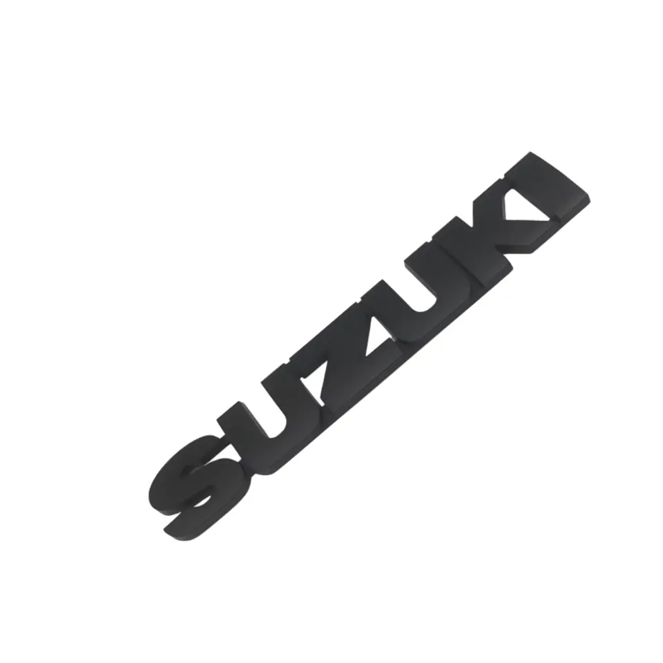 Emblema adhesivo Logo Para Suzuki 15.2x2.4 Negro 2