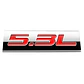 Logo 5.3l Emblema Multimarca 5.3 L Metalico - Miniatura 2