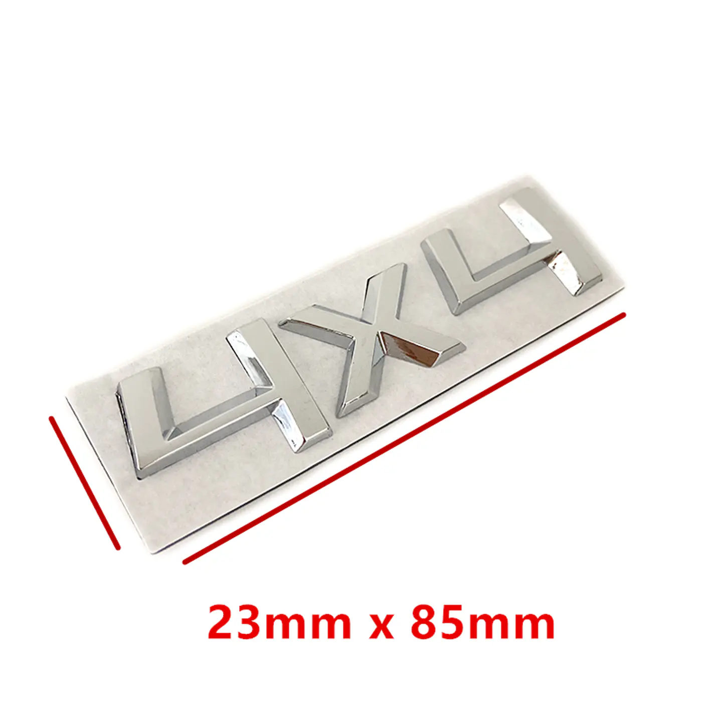 Logo Emblema 4x4 Para Skoda 8.5x2.2cm Metalico Cromado 4