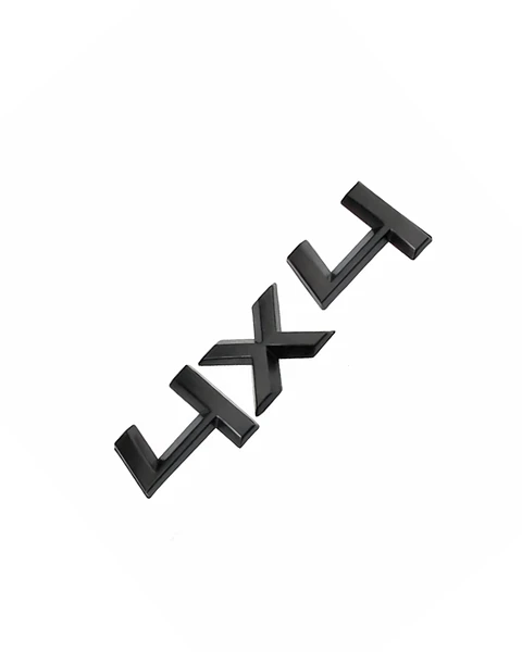 Logo Emblema 4x4 Para Skoda 8.5x2.2cm Metalico Negro