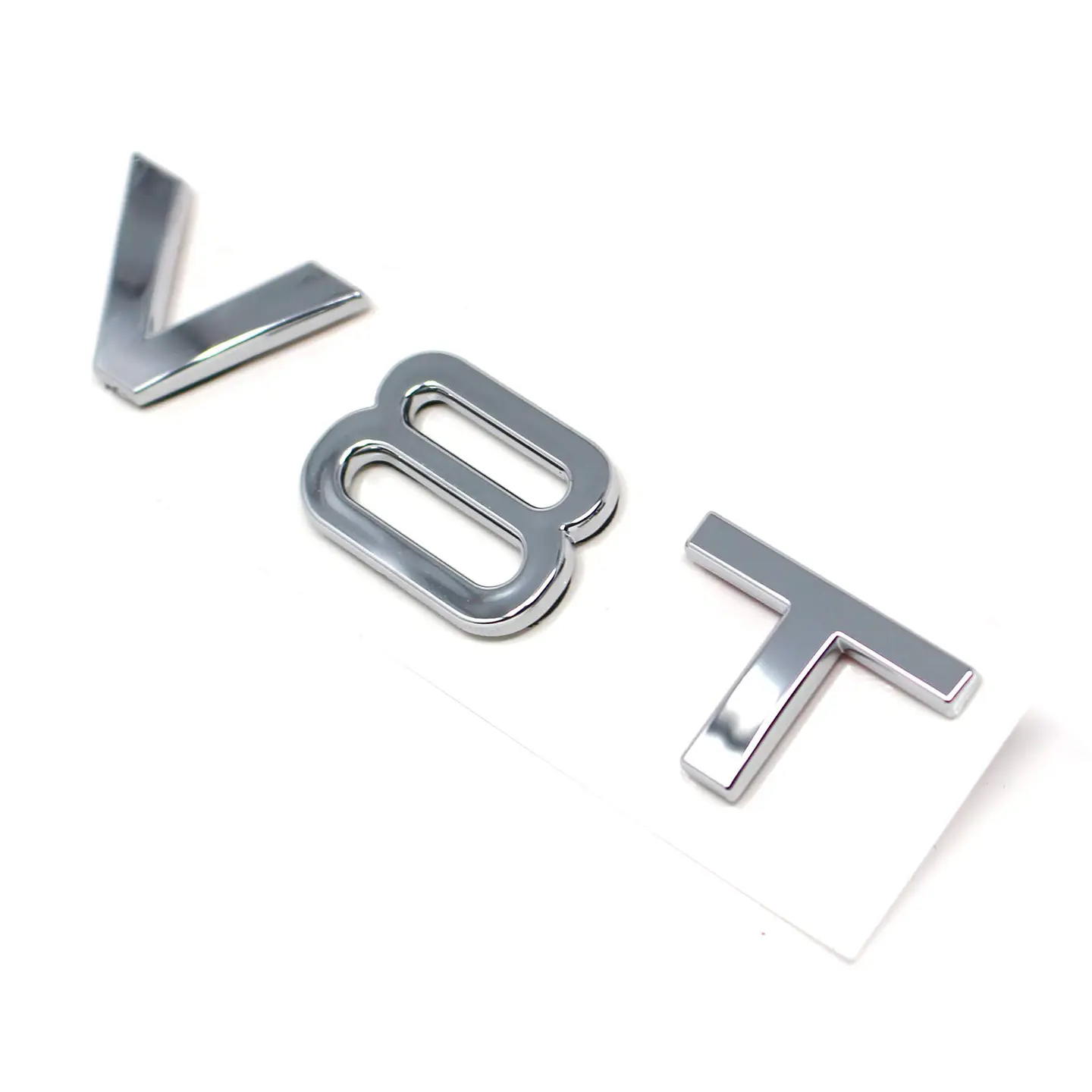 Logo V8t Emblema V8 T Para Audi 8x1.8cm Metálico Cromado 2