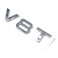 Logo V8t Emblema V8 T Para Audi 8x1.8cm Metálico Cromado - Miniatura 2