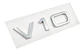 Logo Emblema V10 Para Audi Cromado - Miniatura 1