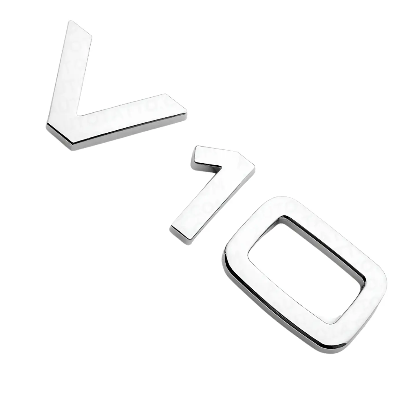 Logo Emblema V10 Para Audi Cromado 2