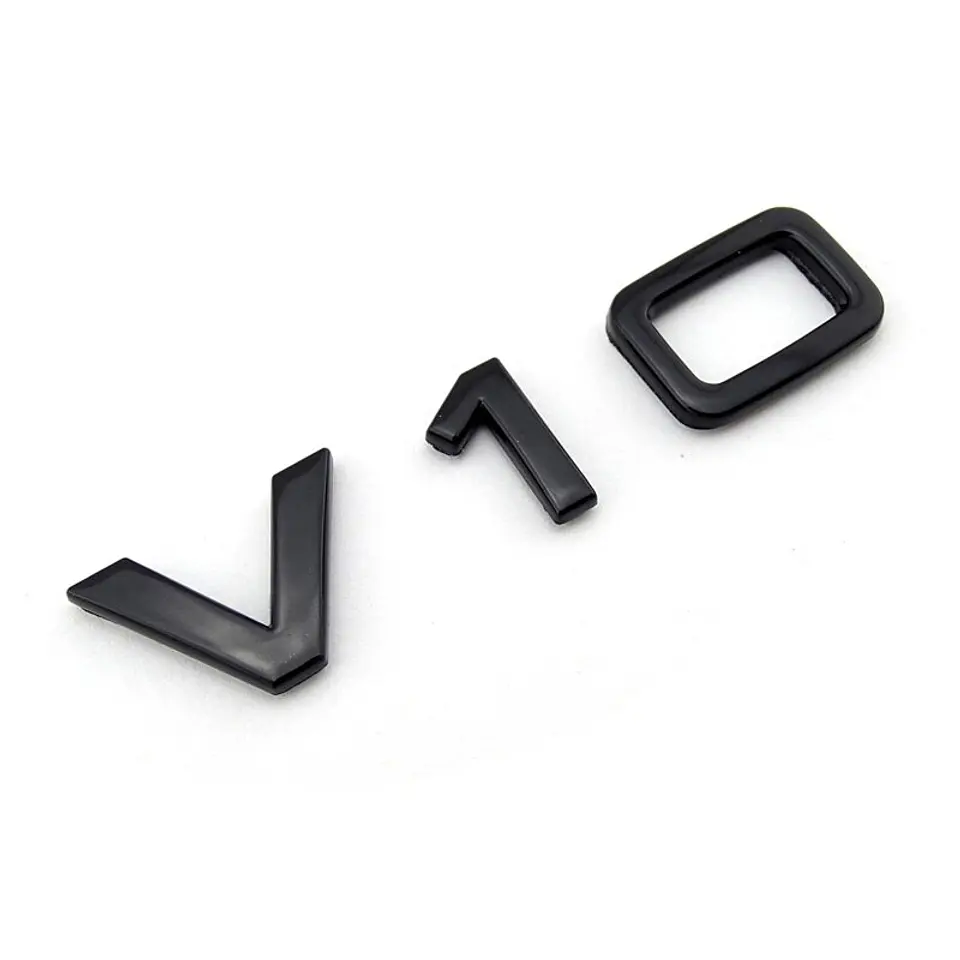 Logo Emblema V10 Para Audi Negro 1