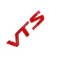 Logo Emblema Vts Para Citroen 9.8x2.4cm Metalico Rojo - Miniatura 1
