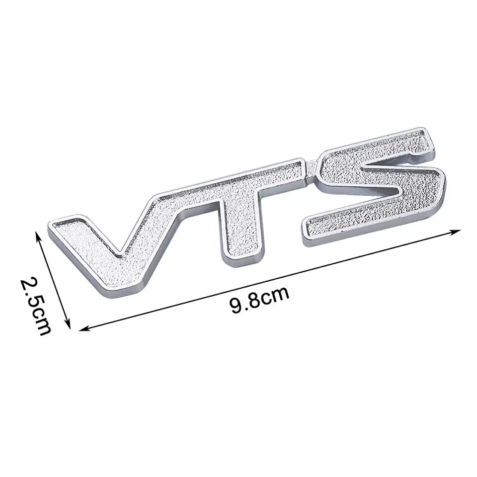 Logo Emblema Vts Para Citroen 9.8x2.4cm Metalico Cromado 2