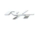 Logo Rt Emblema R/t Para Dodge 9x3cm Cromado - Miniatura 2