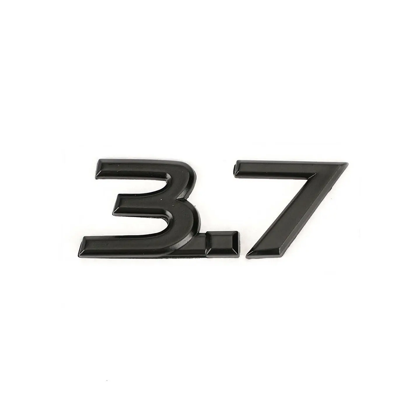 Logo Emblema 3.7 Multimarca 5.3x2cm Metalico Negro 1