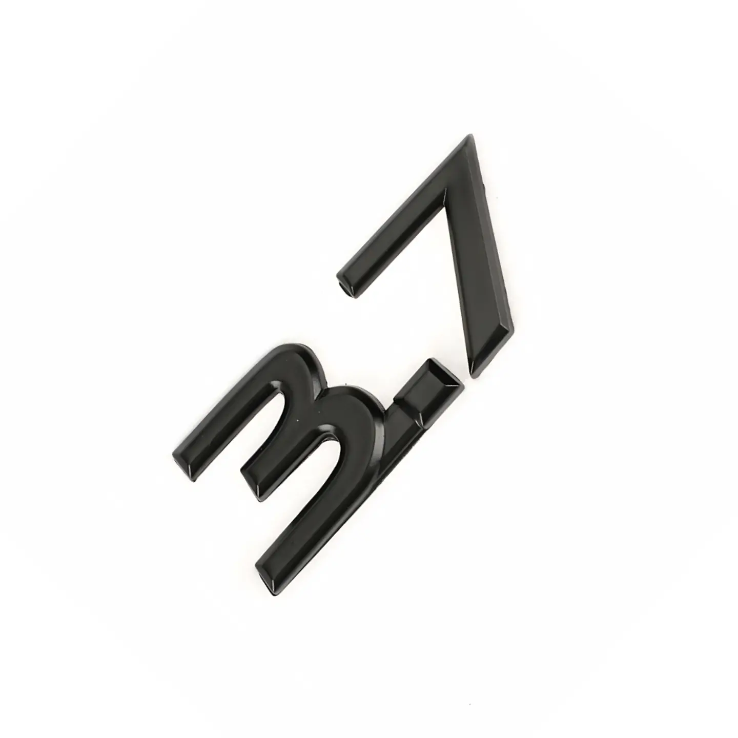 Logo Emblema 3.7 Multimarca 5.3x2cm Metalico Negro 3