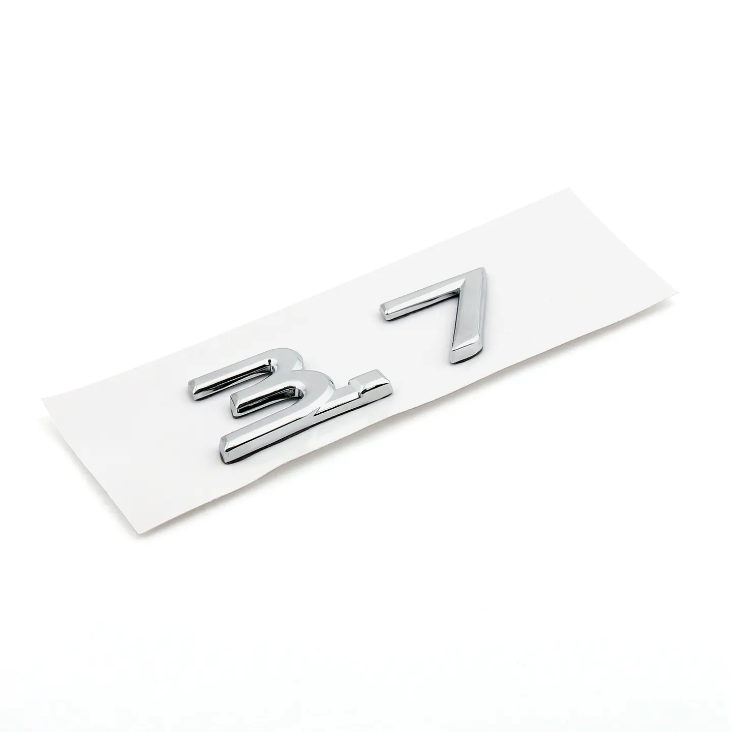 Logo Emblema 3.7 Multimarca 5.3x2cm Metalico Cromado 3