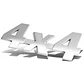Logo Emblema 4x4 Multimarca 8.8x3.5cm Metalico - Miniatura 4