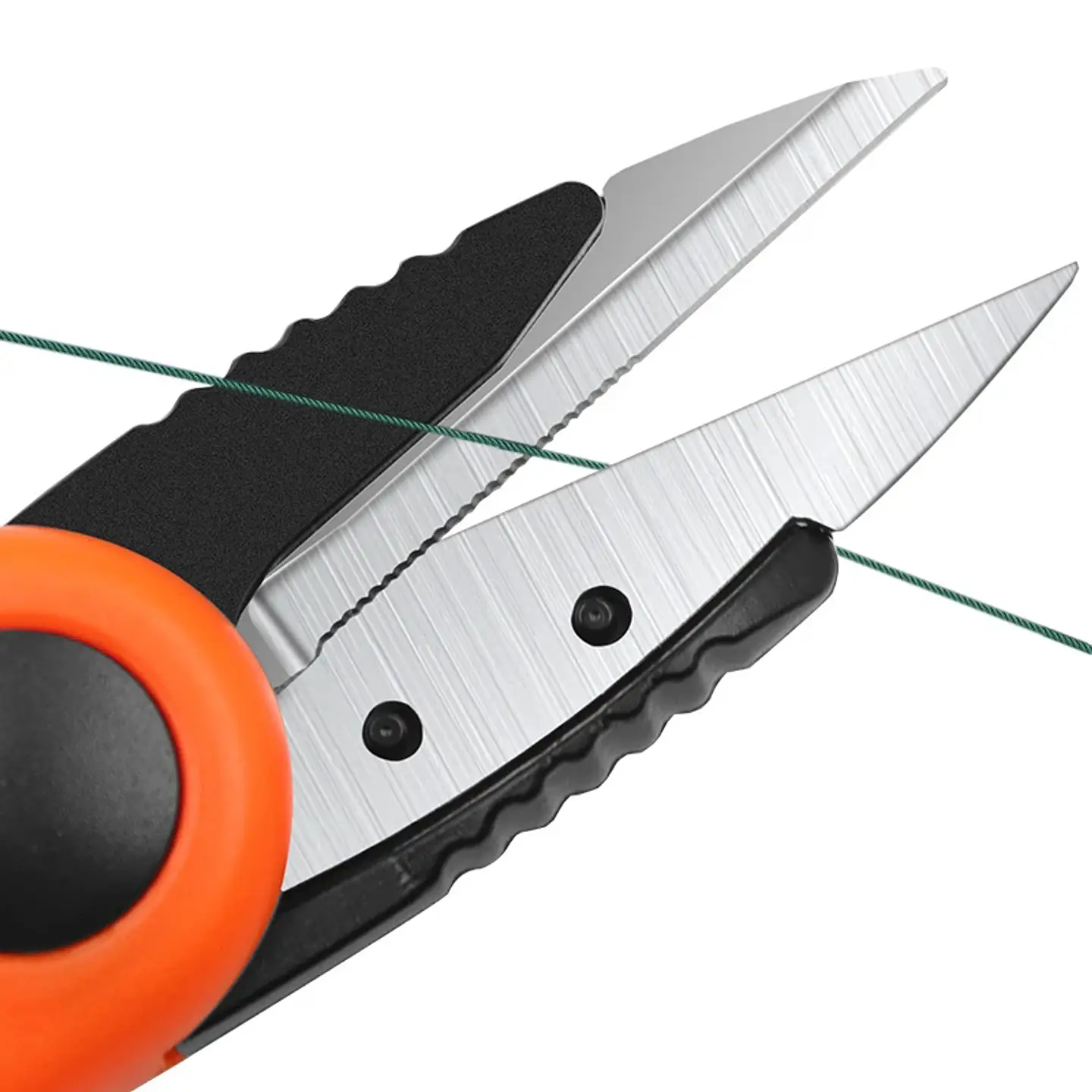 Herramienta Tijera Pesca Corta Linea Multifilamento Nylon Naranja 3