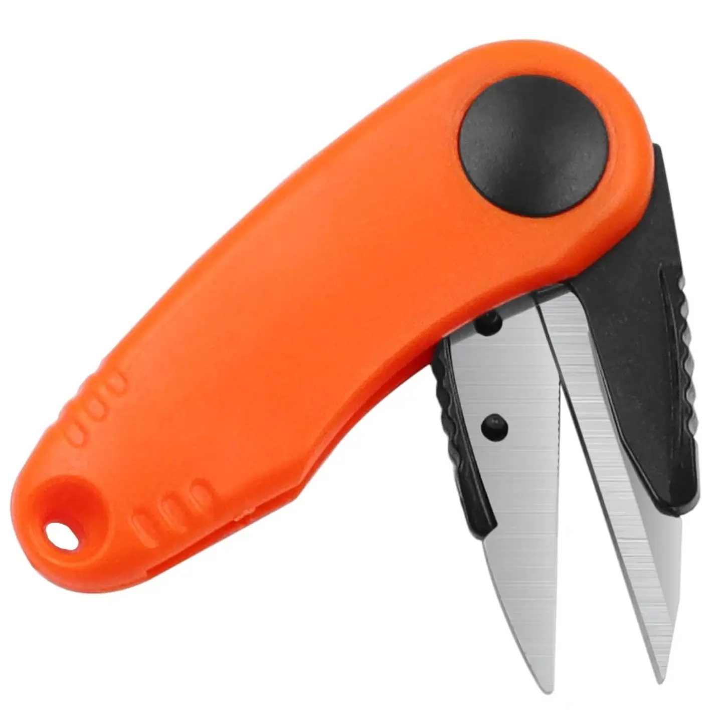 Herramienta Tijera Pesca Corta Linea Multifilamento Nylon Naranja 4