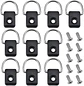 10x Anillos D-ring Ganchos Sujetador Amarre Accesorio Kayak Rectangular - Miniatura 1