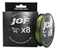 Multifilamento Linea Pesca Jof Super Pe X8 150m 0.23mm 13.6k Verde - Miniatura 1