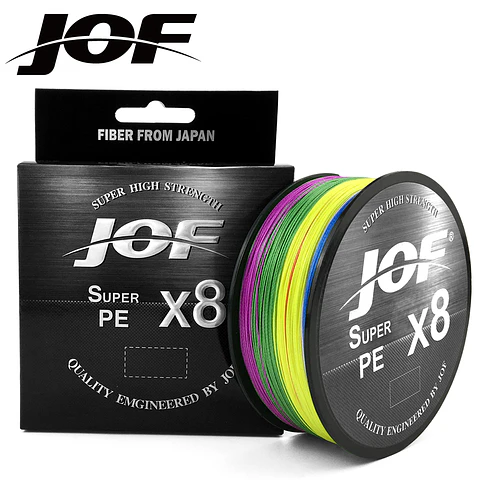 Multifilamento Linea Pesca Jof Super Pe X8 150m 0.28mm 18.2k Multicolor