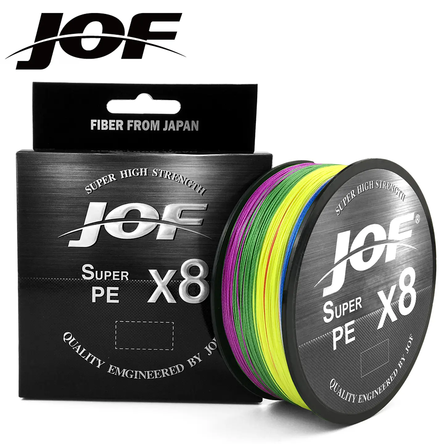Multifilamento Linea Pesca Jof Super Pe X8 150m 0.28mm 18.2k Multicolor 1
