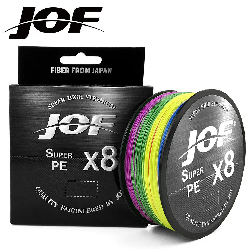 Multifilamento Linea Pesca Jof Super Pe X8 150m 0.28mm 18.2k Multicolor 1
