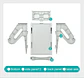 Soporte Porta Etiquetas Térmicas Adhesivas Rollo O Plegadas Blanco - Miniatura 2