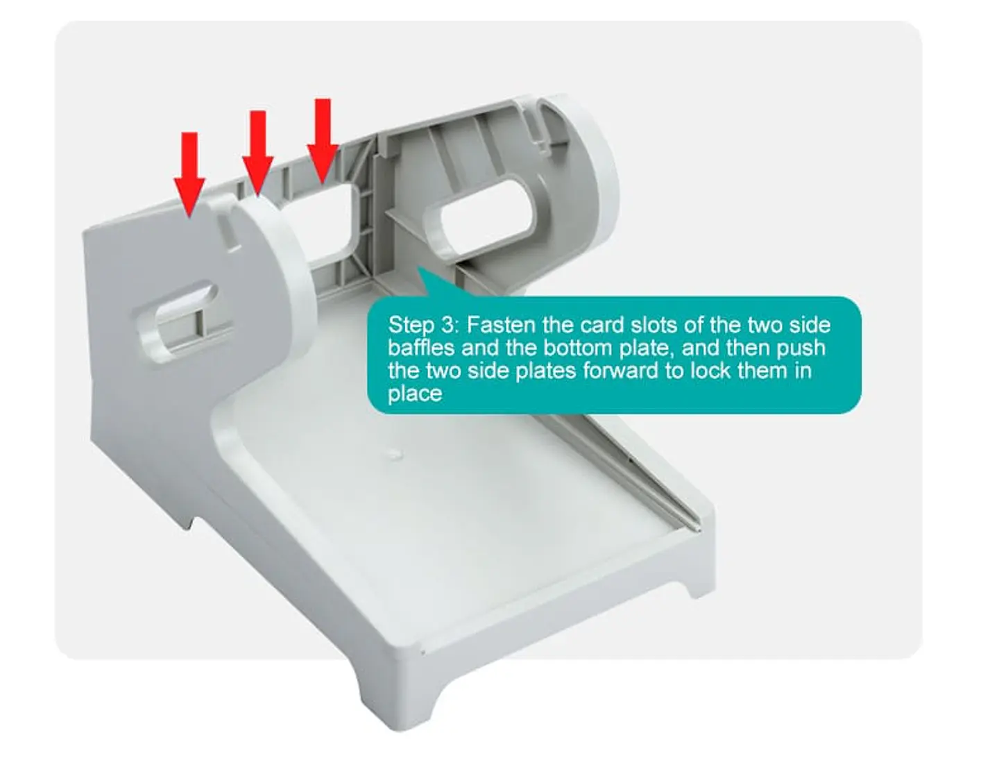 Soporte Porta Etiquetas Térmicas Adhesivas Rollo O Plegadas Blanco 3
