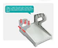 Soporte Porta Etiquetas Térmicas Adhesivas Rollo O Plegadas Blanco - Miniatura 5