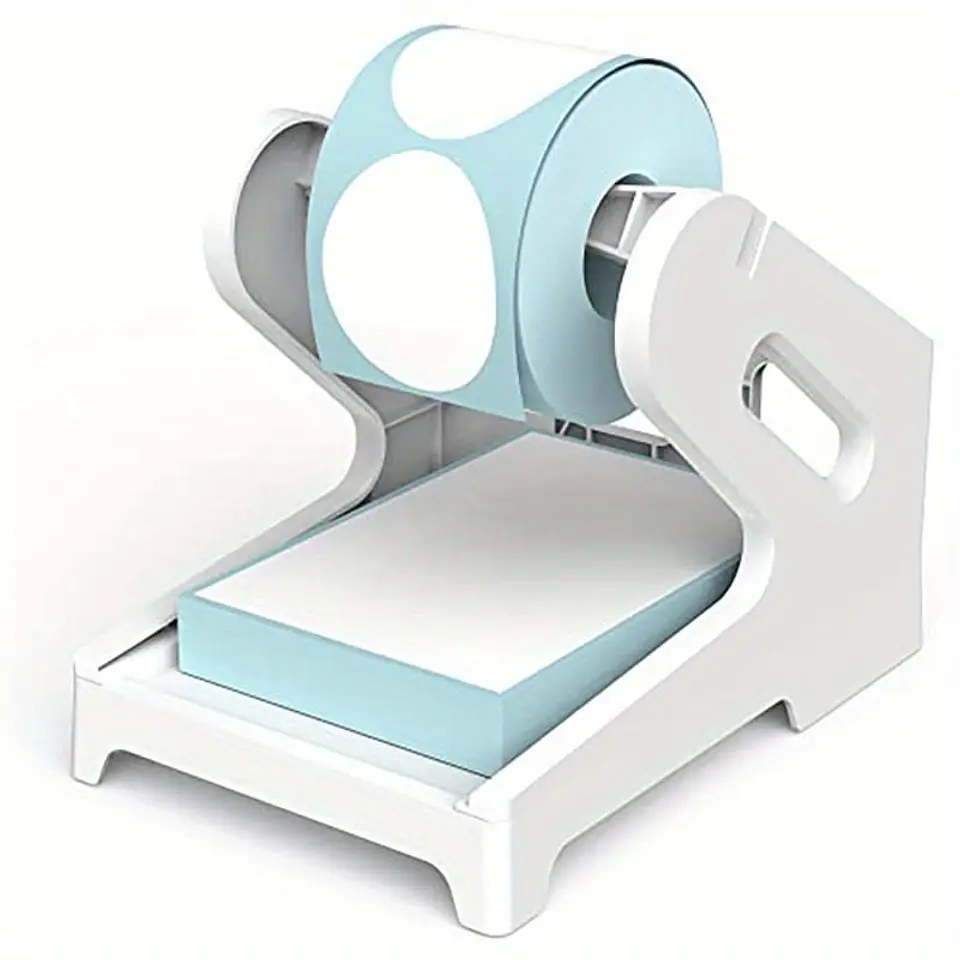 Soporte Porta Etiquetas Térmicas Adhesivas Rollo O Plegadas Blanco 6