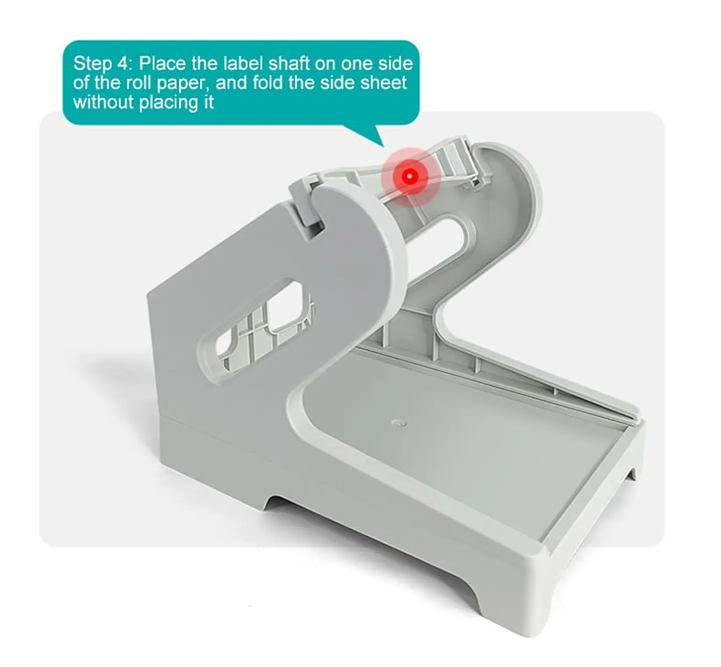 Soporte Porta Etiquetas Térmicas Adhesivas Rollo O Plegadas Blanco 8