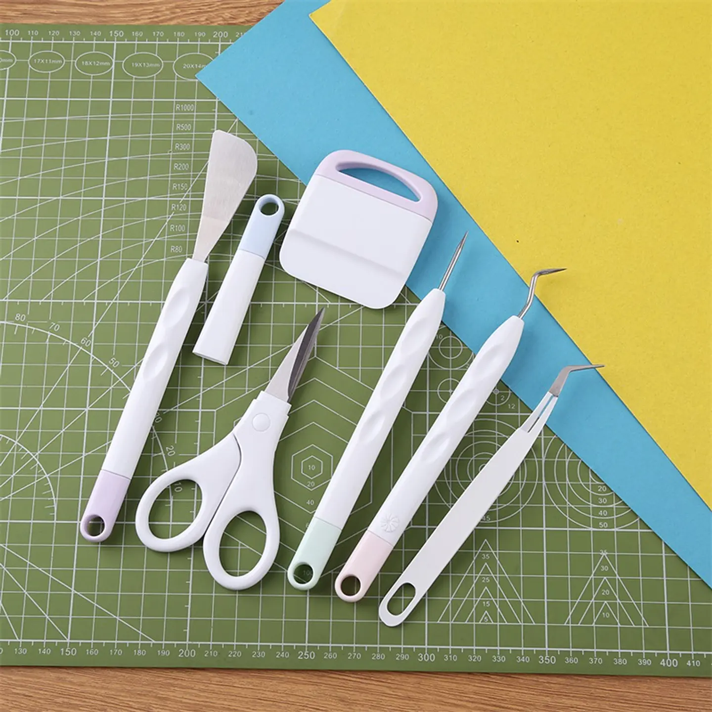 Set x6 Herramientas Deshierbe Manualidades Vinilo ´papeles Cameo Cricut portrait 7