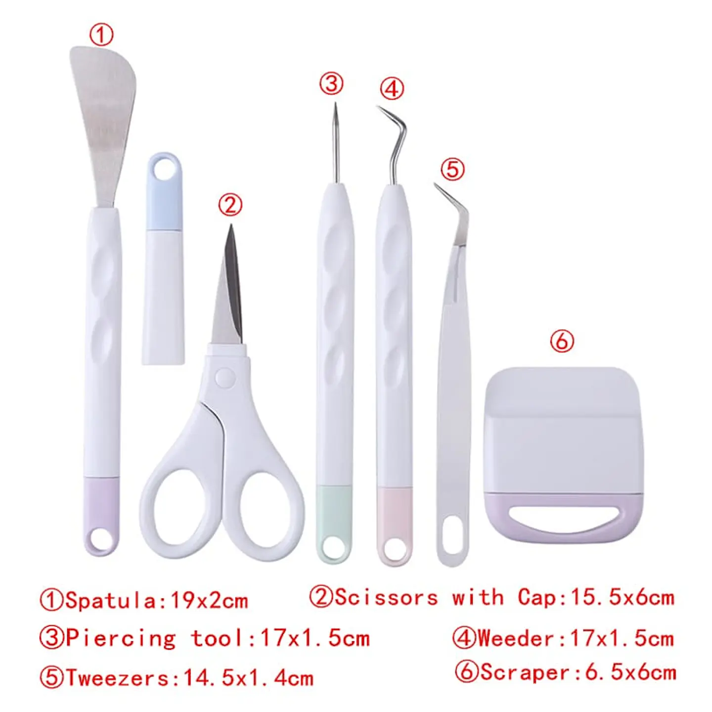 Set x6 Herramientas Deshierbe Manualidades Vinilo ´papeles Cameo Cricut portrait 12