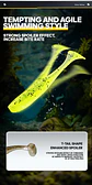 Kit 36 Piezas Pesca Señuelos Vinilo Anzuelo Cabeza Plomada - Miniatura 6