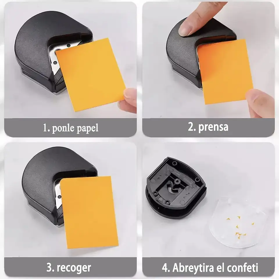 Redondeador Puntas Cortador Esquinas Despuntador Micas Hojas Negro 3