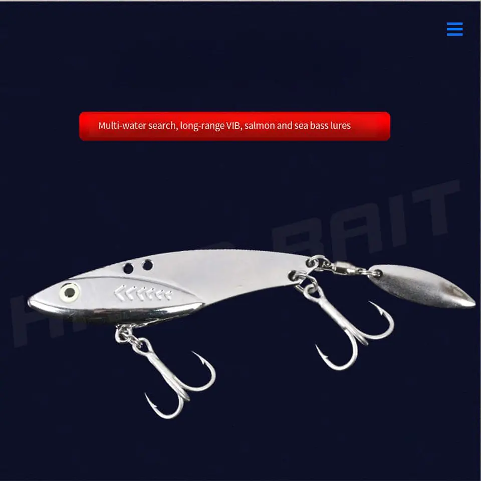 Señuelo Pesca Caballito Vib Metal 20grs 7cm Corvina Lenguado 2