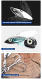 Señuelo Pesca Caballito Vib Metal 20grs 7cm Corvina Lenguado - Miniatura 7