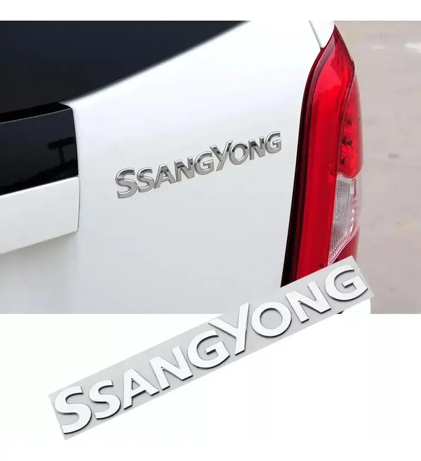 Logo Emblema Para Ssangyong 21,1cm X 2,9cm 3