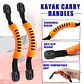 X2 Asas Mango Manillas Transporte Kayak Canoas Etc - Miniatura 5