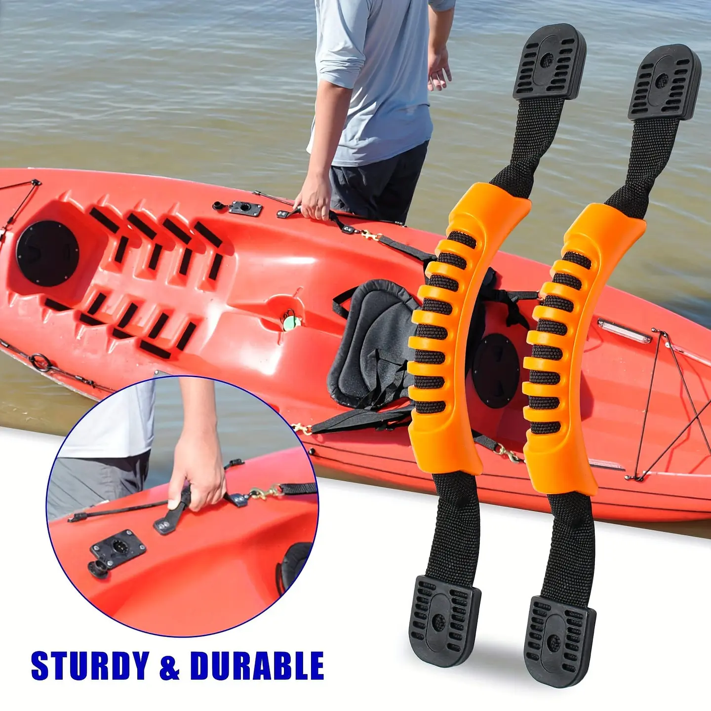 X2 Asas Mango Manillas Transporte Kayak Canoas Etc 6