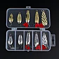 Kit 10 Señuelos Pesca Chispas Metal Cucharas + Caja - Miniatura 3