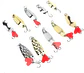 Kit 10 Señuelos Pesca Chispas Metal Cucharas + Caja - Miniatura 10