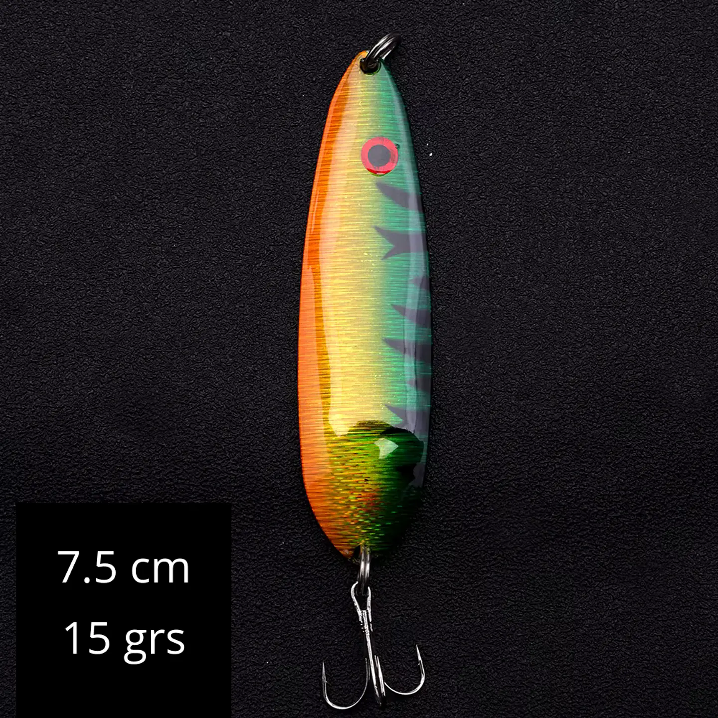 Señuelo Pesca Cuchara Chispa Metal 75mm 15grs Lago Truchas 1